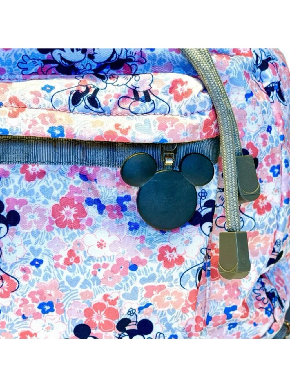 LeSportsac Mickey Minnie Spring Fling Mini Voyager Backpack + Bag Charm